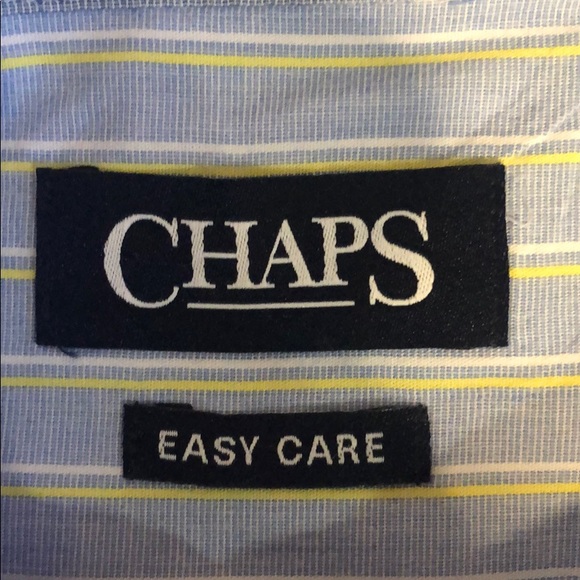 Chaps long sleeve blue striped shirt - Picture 3 of 5